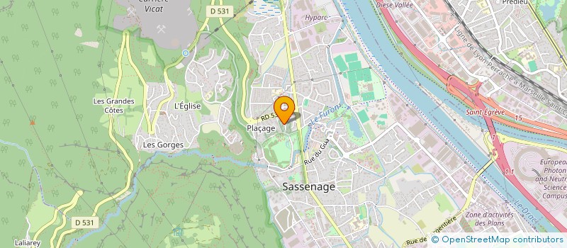 localisation de l'entreprise MONSIEUR DAVID MURE-RAVAUD  SASSENAGE