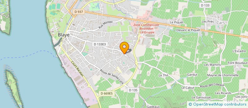 localisation de l'entreprise MONSIEUR DAVID MUZZIN à BLAYE