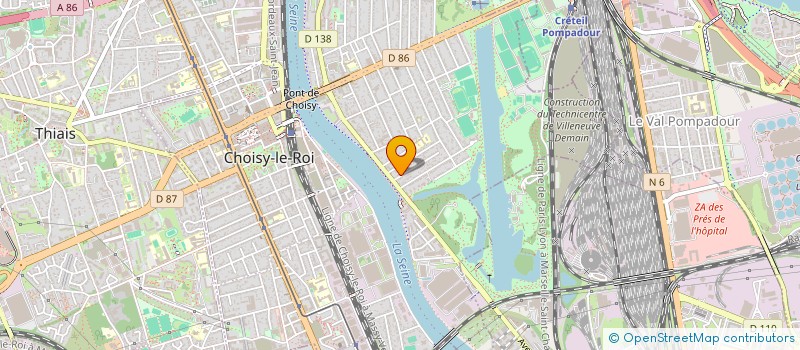 localisation de l'entreprise MONSIEUR DAVID NADY  CHOISY-LE-ROI