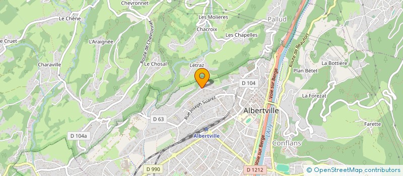 localisation de l'entreprise MONSIEUR DAVID NARDI  ALBERTVILLE