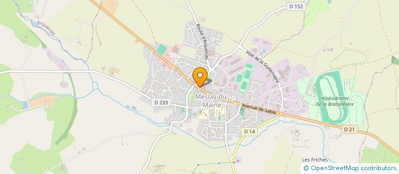 localisation de l'entreprise MONSIEUR DAVID NARDI COLOME  MESLAY-DU-MAINE