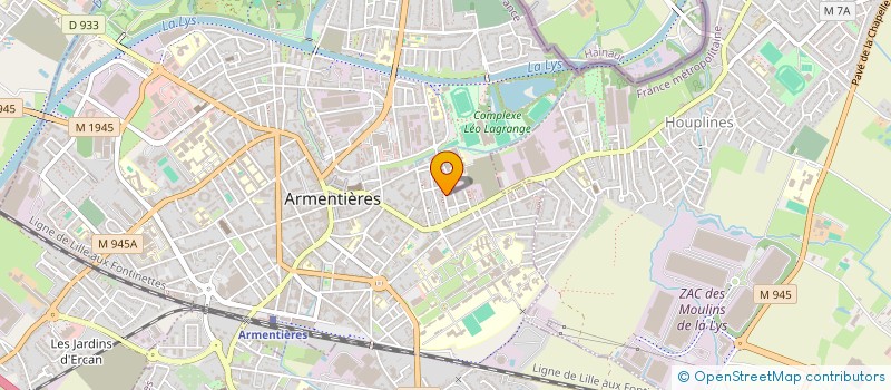 localisation de l'entreprise MONSIEUR DAVID NELSON  ARMENTIERES