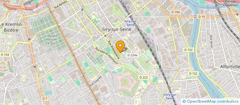 localisation de l'entreprise MONSIEUR DAVID NERON  IVRY-SUR-SEINE