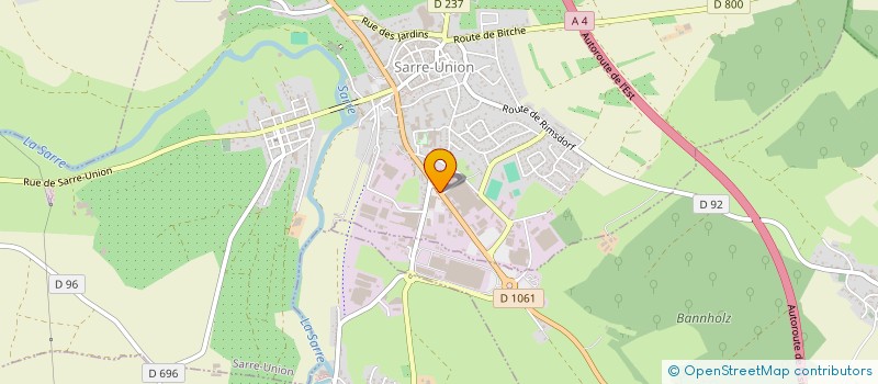 localisation de l'entreprise MONSIEUR DAVID NEUBAUER  FORBACH