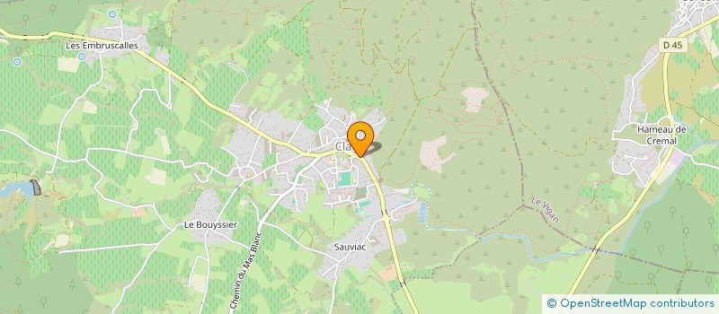 localisation de l'entreprise MONSIEUR DAVID NICOLAS  CLARET