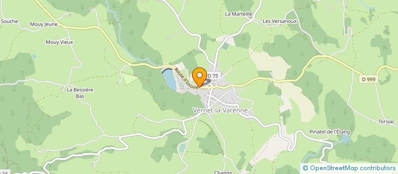 localisation de l'entreprise MONSIEUR DAVID NICOLAS  LE VERNET-CHAMEANE