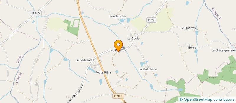 localisation de l'entreprise MONSIEUR DAVID NICOLAS à CHABRAC