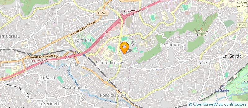 localisation de l'entreprise MONSIEUR DAVID NICOLAS CLAUDE LAMARLE  TOULON