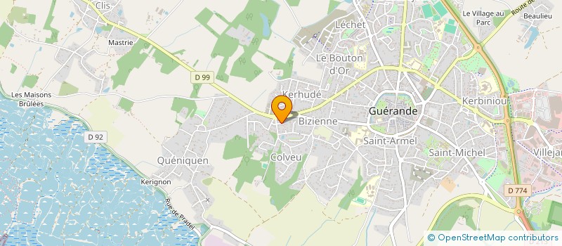 localisation de l'entreprise MONSIEUR DAVID NOBLET à GUERANDE