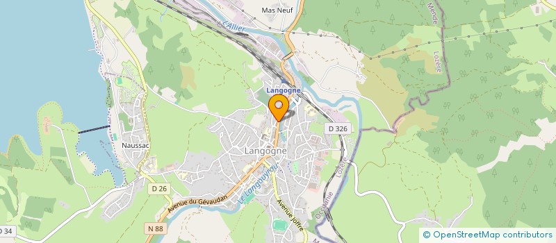 localisation de l'entreprise MONSIEUR DAVID NOEL  LANGOGNE