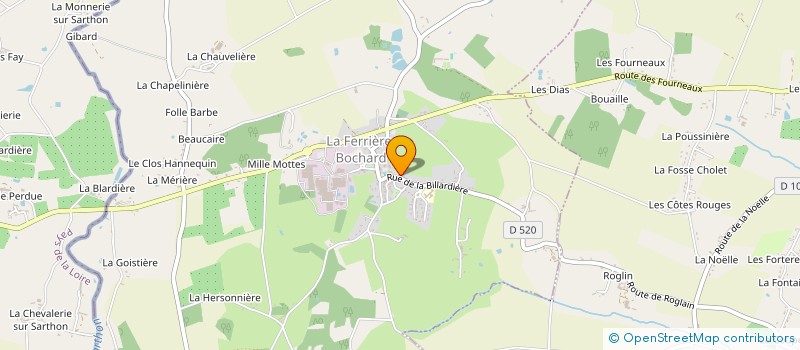 localisation de l'entreprise MONSIEUR DAVID NOEL à LA FERRIERE-BOCHARD
