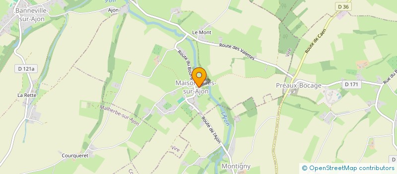 localisation de l'entreprise MONSIEUR DAVID NOTTEZ  MAISONCELLES-SUR-AJON