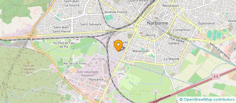 localisation de l'entreprise MONSIEUR DAVID NUNEZ  NARBONNE