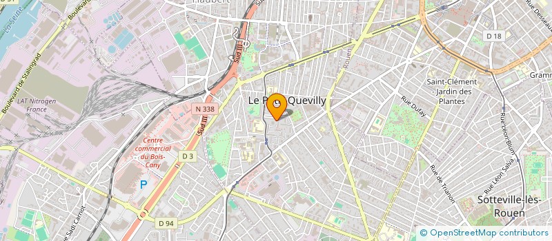 localisation de l'entreprise MONSIEUR DAVID NWABA  LE PETIT-QUEVILLY