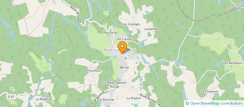 localisation de l'entreprise MONSIEUR DAVID O HALLERAN  JAVERLHAC-LA-CHAPELLE-ST-ROBERT