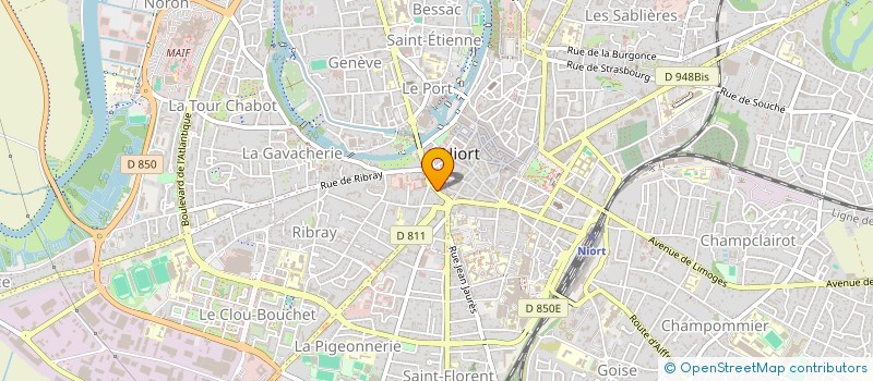 localisation de l'entreprise MONSIEUR DAVID OBLIN  NIORT