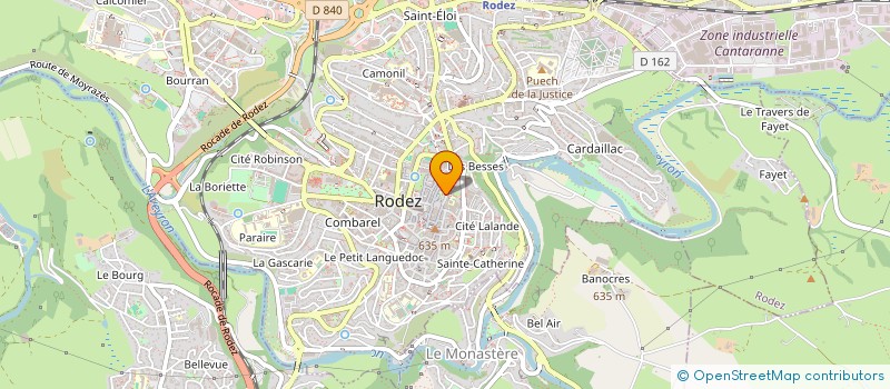 localisation de l'entreprise MONSIEUR DAVID OLIER à RODEZ