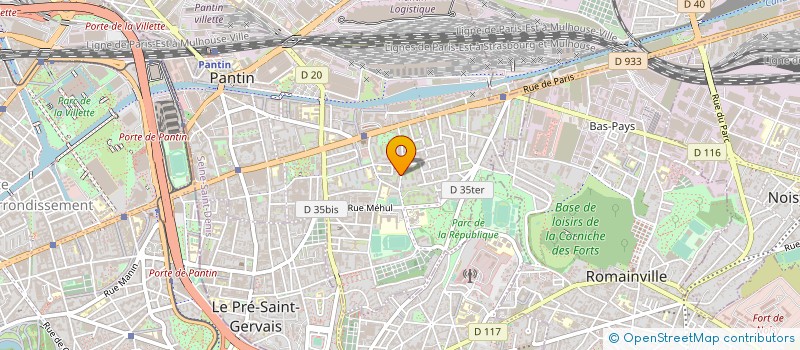 localisation de l'entreprise MONSIEUR DAVID OLIVIER  PANTIN