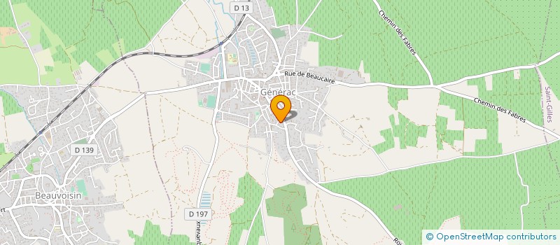localisation de l'entreprise MONSIEUR DAVID OLIVIER GALANT  GENERAC