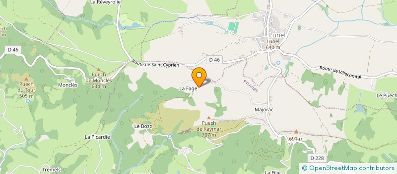 localisation de l'entreprise MONSIEUR DAVID OLIVIERI  CONQUES-EN-ROUERGUE