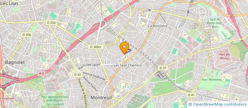 localisation de l'entreprise MONSIEUR DAVID OLIVIRA à MONTREUIL