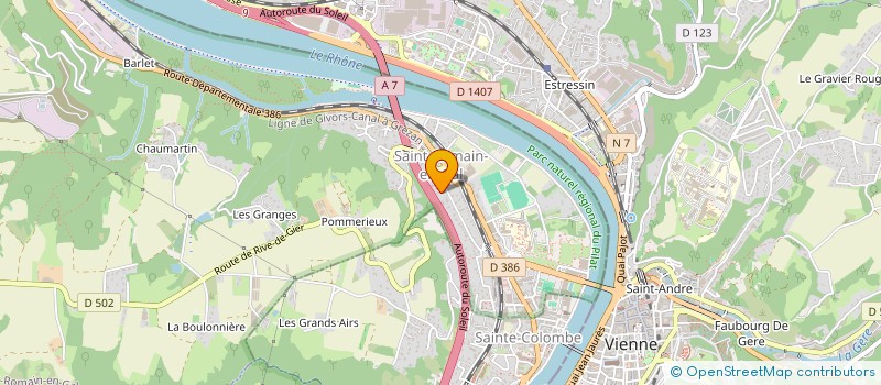 localisation de l'entreprise MONSIEUR DAVID OLLAGNIER  SAINT-ROMAIN-EN-GAL