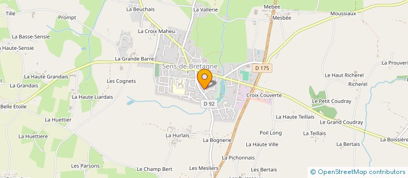 localisation de l'entreprise MONSIEUR DAVID OLLIVIER  SENS-DE-BRETAGNE