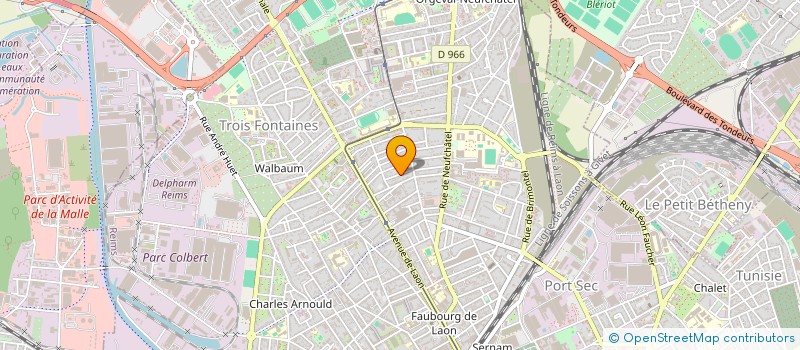 localisation de l'entreprise MONSIEUR DAVID OPET  REIMS