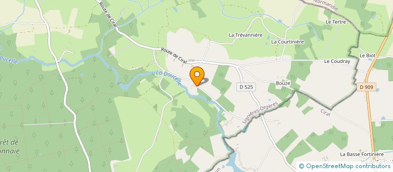 localisation de l'entreprise MONSIEUR DAVID ORDISH  LIGNIERES-ORGERES