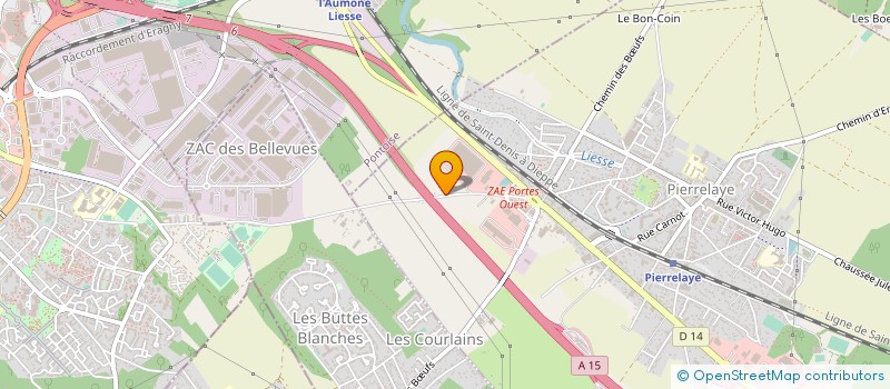 localisation de l'entreprise MONSIEUR DAVID ORTICA à PIERRELAYE