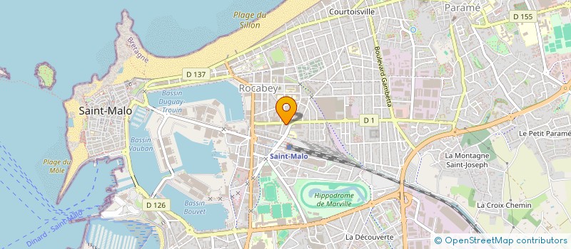 localisation de l'entreprise MONSIEUR DAVID ORTICA  SAINT-MALO