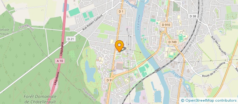 localisation de l'entreprise MONSIEUR DAVID ORTICA SANTIAGO  CHATELLERAULT