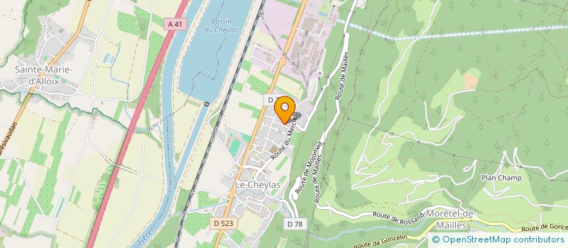 localisation de l'entreprise MONSIEUR DAVID ORTOLLAND  LE CHEYLAS