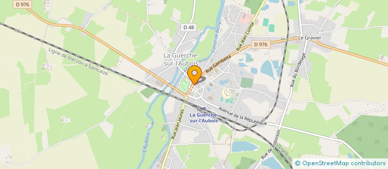 localisation de l'entreprise MONSIEUR DAVID OUVRARD  LA GUERCHE-SUR-L'AUBOIS