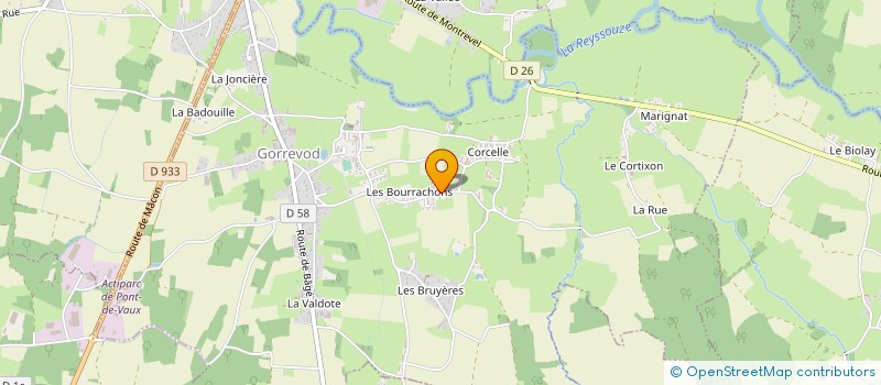 localisation de l'entreprise MONSIEUR DAVID PACCAUD à GORREVOD