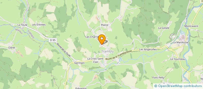 localisation de l'entreprise MONSIEUR DAVID PACHECO  TRAMBLY