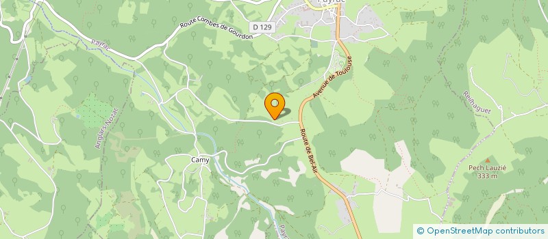 localisation de l'entreprise MONSIEUR DAVID PAGES  PAYRAC