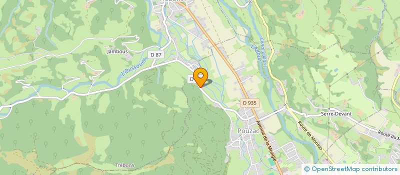 localisation de l'entreprise MONSIEUR DAVID PAGEZE  POUZAC