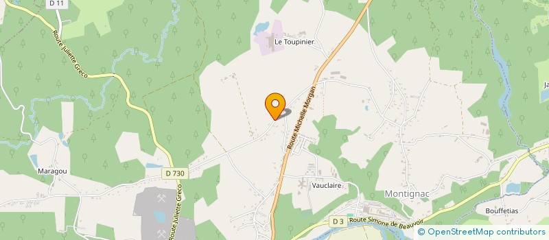 localisation de l'entreprise MONSIEUR DAVID PAGNON  MONTPON-MENESTEROL