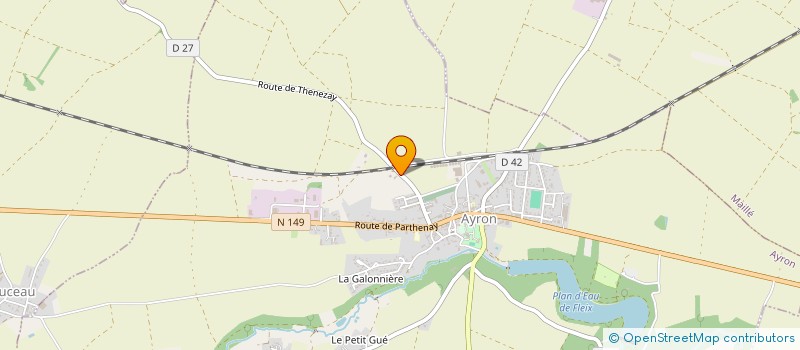 localisation de l'entreprise MONSIEUR DAVID PAILLAT  AYRON