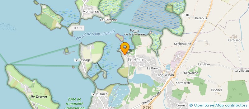 localisation de l'entreprise MONSIEUR DAVID PAIREL  LE HEZO