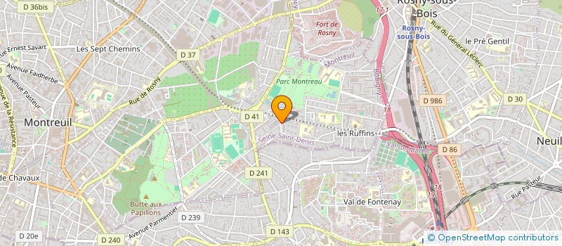 localisation de l'entreprise MONSIEUR DAVID PAIVA à MONTREUIL