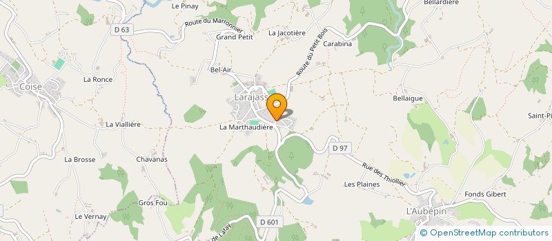 localisation de l'entreprise MONSIEUR DAVID PALANDRE à LA CHAPELLE SUR COISE
