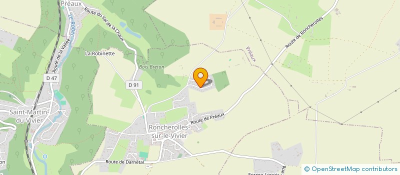 localisation de l'entreprise MONSIEUR DAVID PALL  RONCHEROLLES-SUR-LE-VIVIER