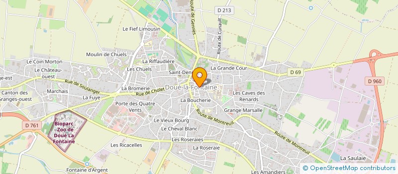 localisation de l'entreprise MONSIEUR DAVID PAMBOURG  DOUE-EN-ANJOU