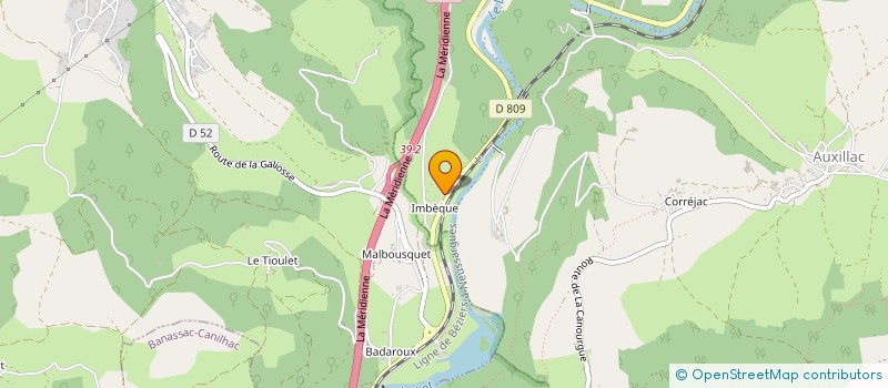 localisation de l'entreprise MONSIEUR DAVID PARAYRE  LA CANOURGUE