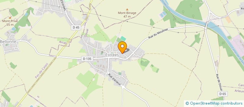 localisation de l'entreprise MONSIEUR DAVID PARMENTIER  ESTREES