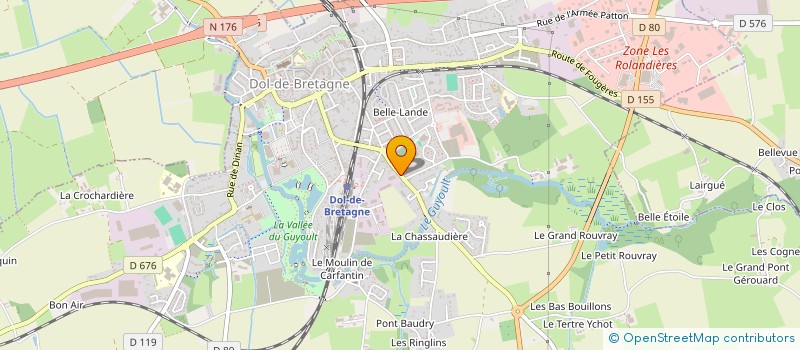 localisation de l'entreprise MONSIEUR DAVID PARNAUDEAU  DOL-DE-BRETAGNE