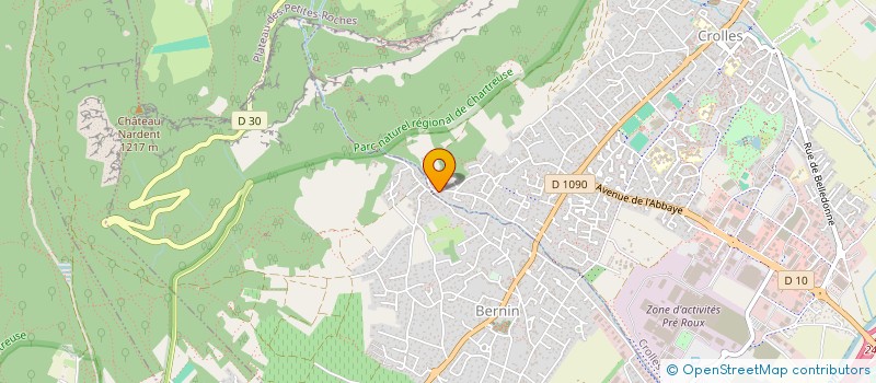 localisation de l'entreprise MONSIEUR DAVID PARRAS  CROLLES