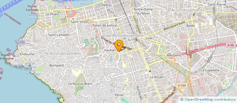 localisation de l'entreprise MONSIEUR DAVID PARTOUCHE à MARSEILLE